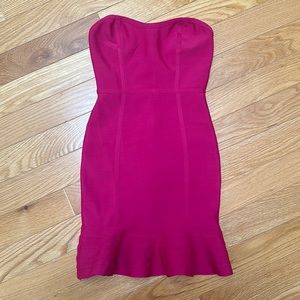 NWT STRAPLESS PINK MINI DRESS